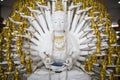 Golden thousand hands Guanyin statue at Hat Yai Thailand