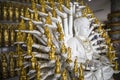 Golden thousand hands Guanyin statue at Hat Yai Thailand