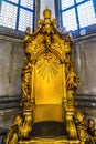 Golden Throne Santa Maria della Salute Church Basilica Venice Italy