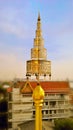 Golden Tiered umbrella on Chedi at Wat Sroi Thong