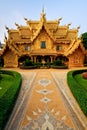 Golden toilet of Wat Rong Khun temple. Royalty Free Stock Photo