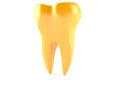 Golden tooth concept Royalty Free Stock Photo