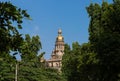 Golden tower of Mysore Palace, Mysore, India Royalty Free Stock Photo