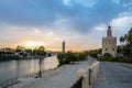 Golden Tower Seville Spain Royalty Free Stock Photo