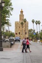 The Golden Tower, Seville, Spain Royalty Free Stock Photo