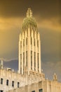 Golden Tower at Tulsa`s Historic Boston Avenue United Methodist Church - National Landmark!