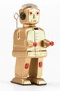 Golden toy robot