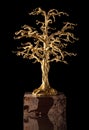 D'oro un albero scultura 