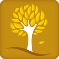 Golden tree (vector)