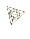 Golden triangular pyramid