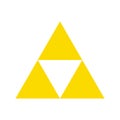 Golden triforce geometric triangle power symbol