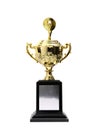 Golden trophies awards Royalty Free Stock Photo