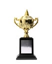 Golden trophies awards Royalty Free Stock Photo