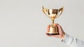 The golden trophy award.AI generated image Royalty Free Stock Photo