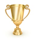 Golden Trophy Cup Royalty Free Stock Photo