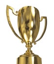 Golden trophy cup Royalty Free Stock Photo