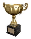 Beautiful shiny golden trophy Royalty Free Stock Photo