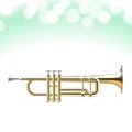 Golden Trumpet Royalty Free Stock Photo