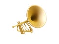 Golden trumpet Royalty Free Stock Photo