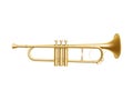 Golden trumpet Royalty Free Stock Photo