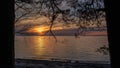 Golden Twilight: Sunset at Veczemju Klintis Beach