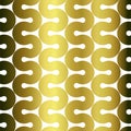 Golden twisted lines seamless background