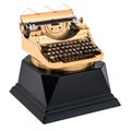 Golden typewriter award. Best publication or writer concept, 3D