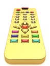 Golden universal remote control Royalty Free Stock Photo