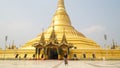 Golden Uppatasanti Pagoda Buddha Temple in Naypyidaw, Myanmar / Burma.