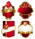 Golden valentines frames