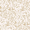 Golden vector abstract pixel mosaic background. Luxury modern seamless pattern Royalty Free Stock Photo