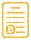 Golden Vector Bitcoin Pricelist Mosaic Icon