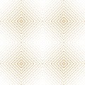 Golden vector halftone seamless pattern. Radial gradient texture with squares Royalty Free Stock Photo