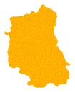 Golden Vector Map of Lublin Province