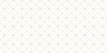 Golden vector minimalist geometric seamless pattern with thin lines, grid Royalty Free Stock Photo