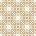 Golden vector ornamental halftone texture. Abstract geometric seamless pattern Royalty Free Stock Photo