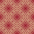 Golden vector ornamental halftone texture. Abstract geometric seamless pattern Royalty Free Stock Photo