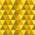 Golden vector polygonal model. Abstract geometric background. Triangle. Gradient mosaic Royalty Free Stock Photo