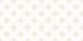 Golden vector seamless pattern with small diamonds, stars, rhombuses, dots Royalty Free Stock Photo