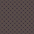 Golden vector seamless pattern with squares, rectangles, grid, repeat tiles Royalty Free Stock Photo