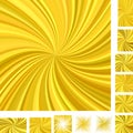 Golden spiral background set Royalty Free Stock Photo