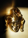 GOLDEN VENETIAN MASK Royalty Free Stock Photo