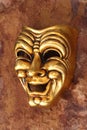 Golden Venetian mask Royalty Free Stock Photo