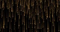 Golden Vertical Light Particles Background Royalty Free Stock Photo