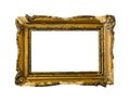 Golden vintage picture frame