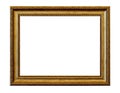 Golden vintage picture frame