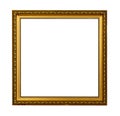 Golden vintage picture frame Royalty Free Stock Photo