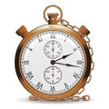 Golden vintage pocket watch Royalty Free Stock Photo