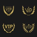 Golden VIP wreaths