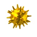 Golden virus icon